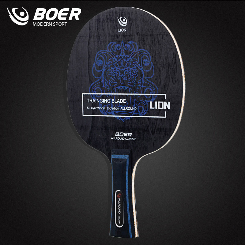 Table Tennis Eleven - Boer Lion Tischtennisschläger 5+2 Holz-Ping-Pong-Klinge, gut