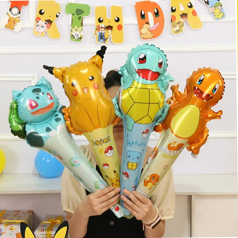 Table Tennis World - 16Pcs Pokemon Hand Stick Folie Ballons