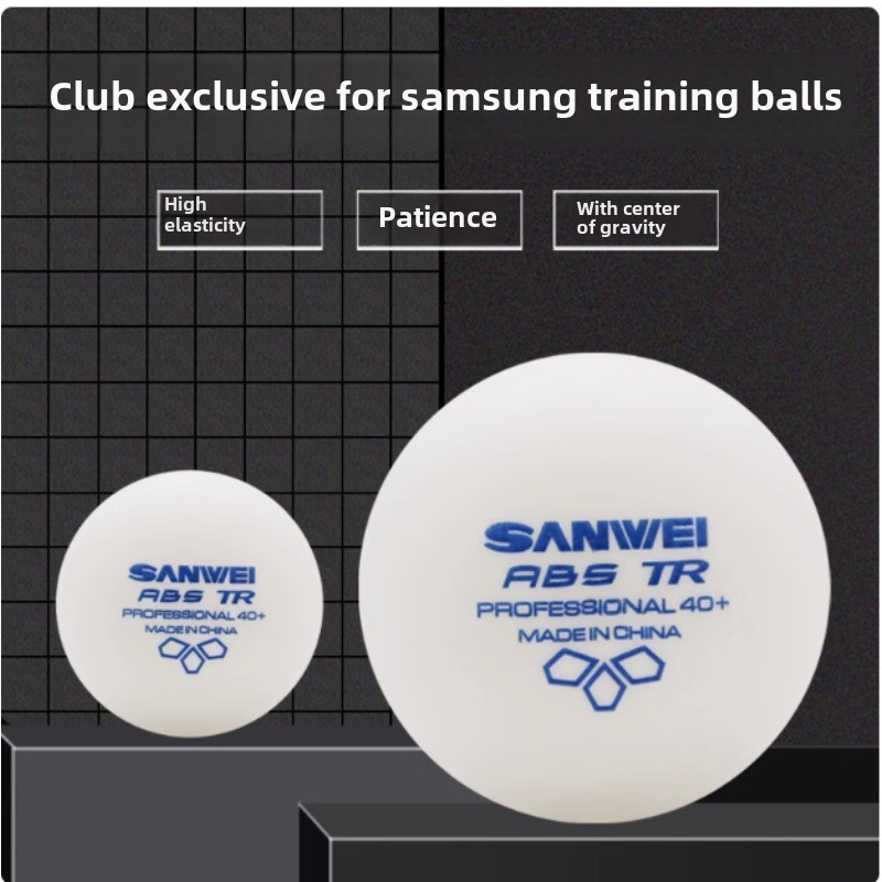 Table Tennis Video Game - 100 Stück Sanwei New Materials Plastik-Tischtennisbälle
