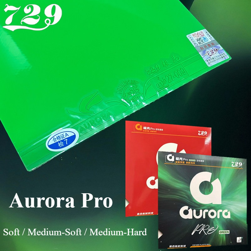 Table Tennis Film - 729 Friendship Aurora Pro Green Tischtennisbelag,