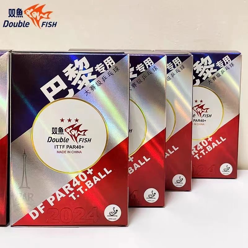 Table Tennis Video Game - Original Double Fish DF PAR40+ Ping-Pong-Bälle,