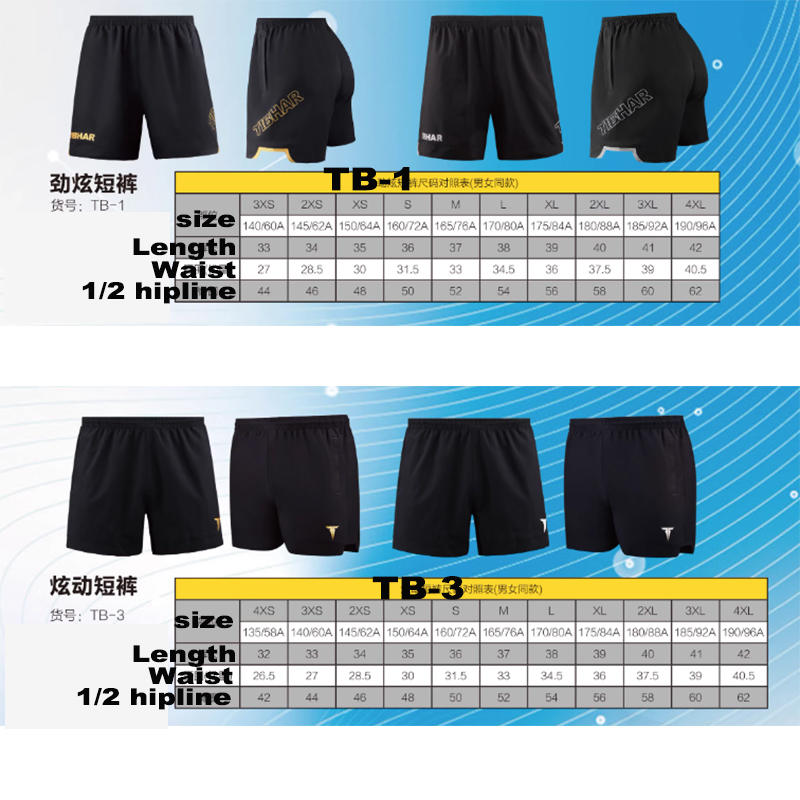 Tibhar Tischtennis-Shorts TB-1 – Table Tennis Video Game Bewertung und Preis