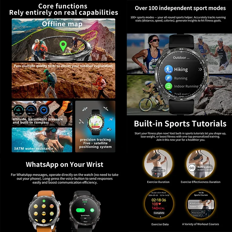 2026 Neue Smartwatch für Herre – Table Tennis World Bewertung und Preis